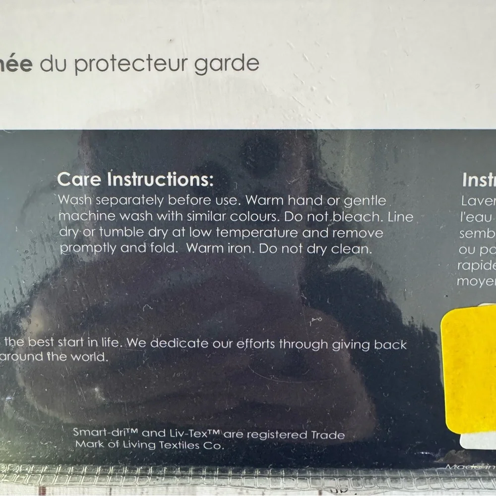 Smart-Dri by Living Textiles Waterproof Fitted Crib Mattress Protector NEW